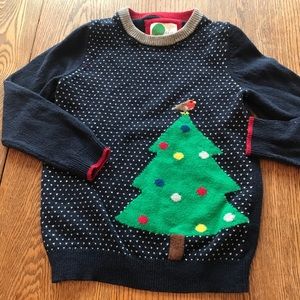 Mini Boden Boys Holiday Sweater and Dress shirt